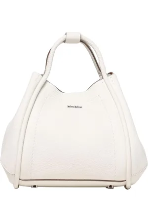 Max Mara Torebki, Kobieta, Biały, ONE SIZE, Biała Skórzana Mini Torba na Ramię