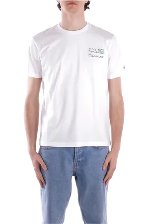 MC2 SAINT BARTH Koszulki, Mężczyzna, Biały, M, T-shirty i Pola z Logo Front