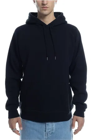 Pop Trading Company Bluzy, Mężczyzna, Czarny, S, Bawełna, Bluza z Kapturem z Wypukłym Logo Czarna