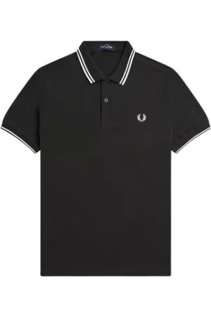 Fred Perry Koszulki, Mężczyzna, Zielony, XL, Polo z Kontrastowymi Paskami z Bawełny