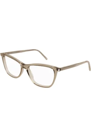 Saint Laurent Akcesoria, unisex, Beżowy, ONE SIZE, Eleganckie Czarne Okulary SL 259