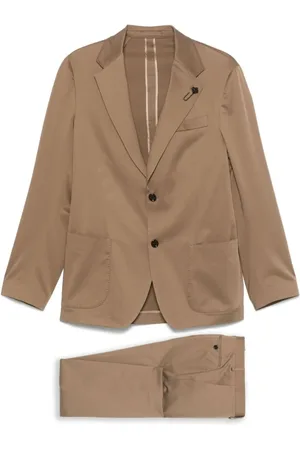 LARDINI Garnitury, Mężczyzna, brązowy, M, Brązowy Garnitur Marrone Ss 25