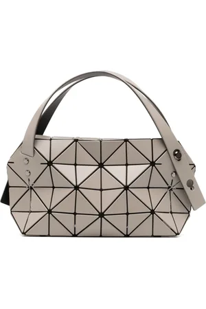 Issey Miyake Torebki, Kobieta, Beżowy, ONE SIZE, Szara Torba Bao Bao z Górnym Zamkiem