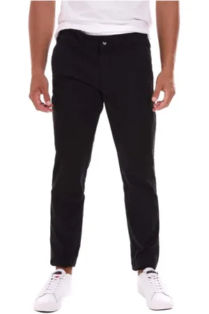 Lyle & Scott Spodnie, Mężczyzna, Czarny, W34, Spodnie cargo z bawełną elastyczną