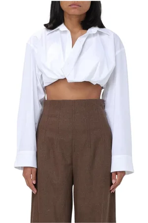 Jacquemus Bluzki, Kobieta, Biały, M, Elegancka Biała Koszula