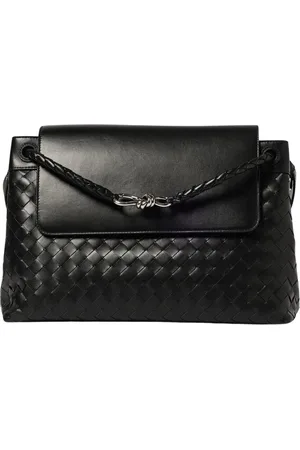 Bottega Veneta Torebki, Mężczyzna, Czarny, ONE SIZE, Brązowa skórzana torba na ramię