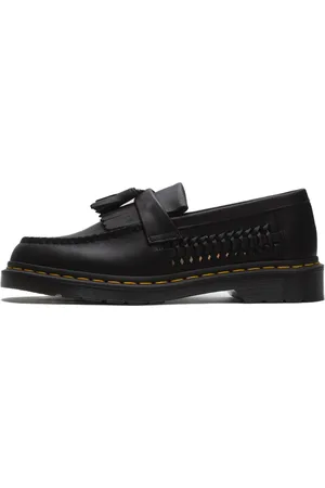 Dr. Martens Buty, Mężczyzna, Czarny, 42 EU, Skóra, Adrian Woven Czarne Buty wsuwane
