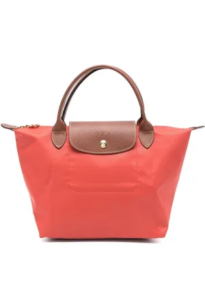 Longchamp Torebki, Kobieta, Czerwony, ONE SIZE, Skóra, Koralowoczerwona Torba Tote