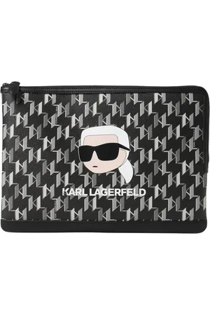 Karl Lagerfeld Torebki, Kobieta, Czarny, ONE SIZE, KKuik Clutch Monogram
