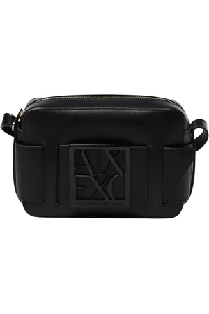 Armani Exchange Torebki, Kobieta, Czarny, ONE SIZE, Kopertówka z Logo