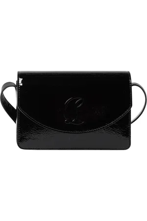 Christian Louboutin Torebki, Kobieta, Czarny, ONE SIZE, Czarna Lakierowana Kopertówka