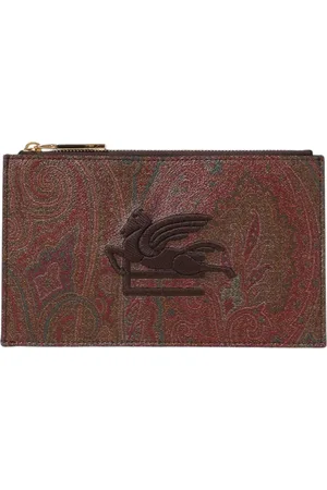 Etro Torebki, Kobieta, brązowy, ONE SIZE, Brązowa Kopertówka Paisley