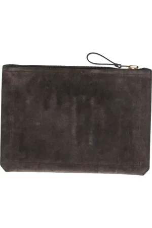 Tom Ford Pre-owned, Mężczyzna, brązowy, ONE SIZE, Zamsz, Pre-owned Suede clutches