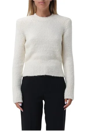 Isabel Marant Swetry, Kobieta, Beżowy, S, Beżowy Sweter z Włóczki Mohair