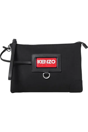 Kenzo Torebki, Kobieta, Czarny, ONE SIZE, Czarna Torba na ramię z logo