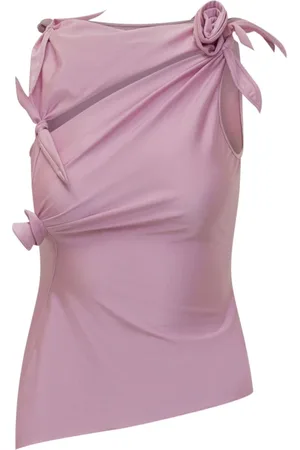 COPERNI Koszulki, Kobieta, Różowy, M, Różowy Stylowy Top dla Kobiet