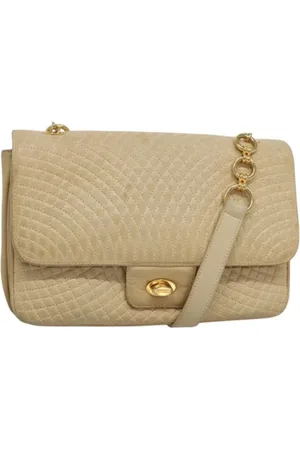 Bally Pre-owned, Kobieta, Beżowy, ONE SIZE, Skóra, Pre-owned skórzane torby na ramię