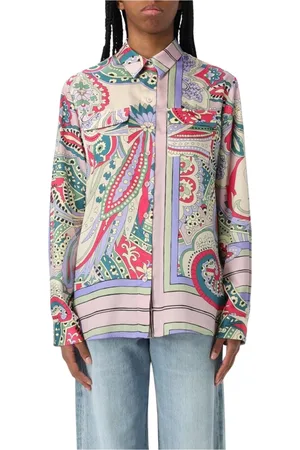 Liu Jo Bluzki, Kobieta, Wielobarwność, M, Paisley Print Koszula