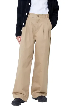 Carhartt Spodnie, Kobieta, Beżowy, W26, Bawełna, Leola Pant Stone Washed Leather