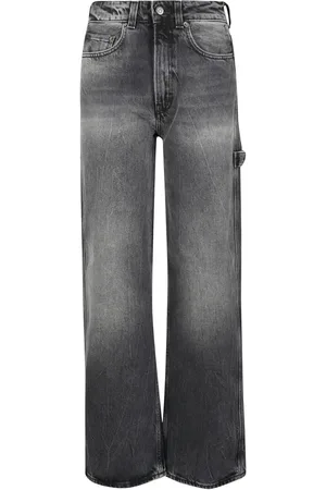 haikure Jeansy, Kobieta, Czarny, W27, Spider Wide Jeansy