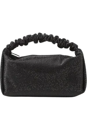 Alexander Wang Torebki, Kobieta, Czarny, ONE SIZE, Czarna Kopertówka z Kamieniami