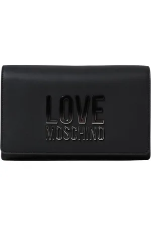 Moschino Torebki, Kobieta, Czarny, ONE SIZE, Czarna Mini Torba Portfel Clutch