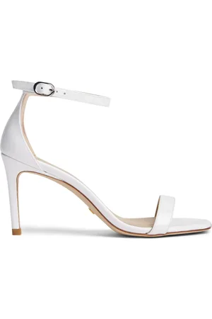 Stuart Weitzman Buty, Kobieta, Biały, 39 EU, Nunakedcurve 85 Sandal
