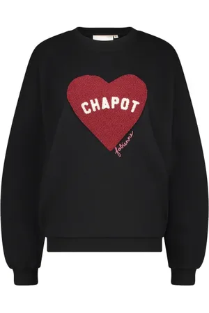 Fabienne Chapot Bluzy, Kobieta, Czarny, S, Terry Sport Heart Sweater