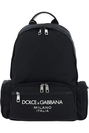 Dolce & Gabbana Torebki, Mężczyzna, Czarny, ONE SIZE, Nylon, Luksusowy Plecak z Wieloma Kieszeniami
