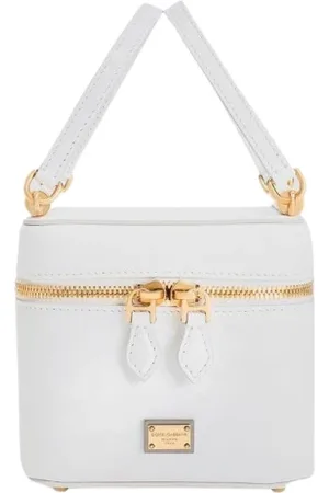 Dolce & Gabbana Torebki, Kobieta, Biały, ONE SIZE, Czarna Kopertówka z Zamkiem