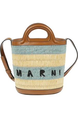 Marni Torebki, Kobieta, Wielobarwność, ONE SIZE, Torebka Tropicalia Tote z zamknięciem na sznurek
