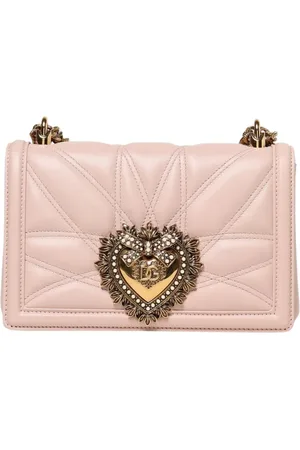 Dolce & Gabbana Torebki, Kobieta, Różowy, ONE SIZE, Pikowana torba na ramię w kolorze Blush