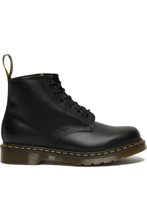 Dr. Martens Buty, Mężczyzna, Czarny, 37 EU, Skóra, 101 Smooth Botki - Klasyczne Docs z żółtymi szwami