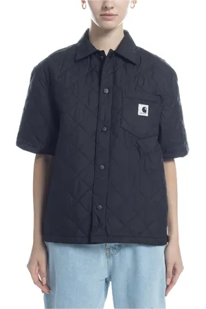 Carhartt Koszule, Kobieta, Czarny, L, Laurens Shirt Jac - Koszula z Krótkim Rękawem