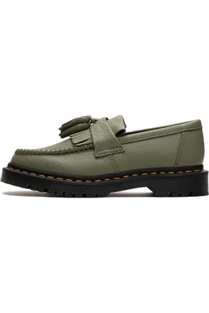Dr. Martens Buty, Kobieta, Zielony, 40 EU, Skóra, Zielone buty wsuwane z systemem Air Wair