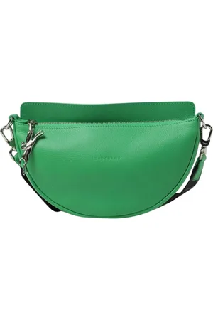Longchamp Torebki, Kobieta, Zielony, ONE SIZE, Skórzana torba na ramię