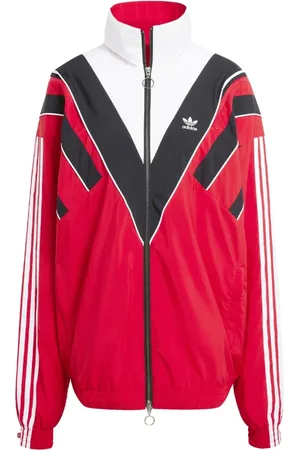 adidas Bluzy, Kobieta, Czerwony, S, Rasant Cut Line Track Top