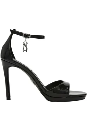 Steve Madden Buty, Kobieta, Czarny, 36 EU, Eleganckie Sandały na Wysokim Obcasie