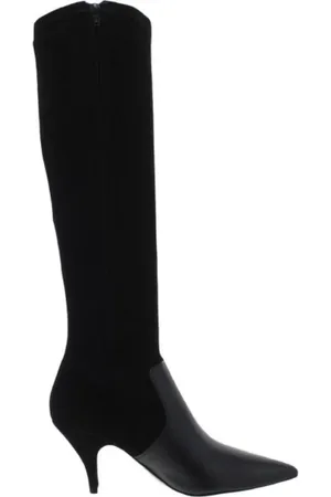Tory Burch Buty, Kobieta, Czarny, 37 1/2 EU, Suede High Heel Botki