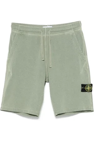Stone Island Szorty, Mężczyzna, Zielony, XL, Zielone Szorty Bermuda dla Mężczyzn