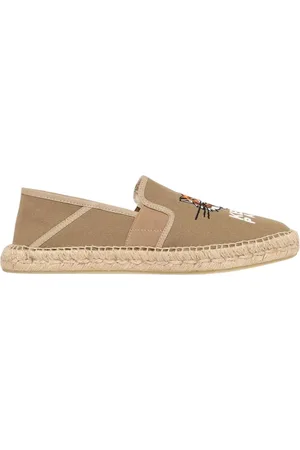 Kenzo Buty, Mężczyzna, Beżowy, 41 EU, Tiger Haft Canvas Espadryle