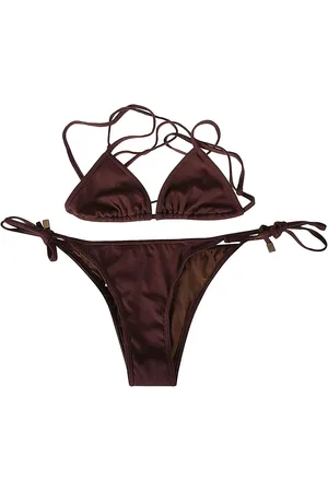 The Attico Stroje kąpielowe, Kobieta, brązowy, L, Bikini Kostiumy Kąpielowe dla Kobiet
