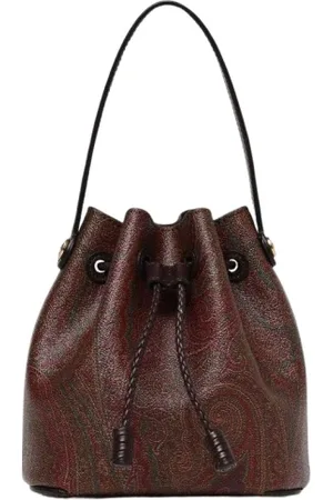 Etro Torebki, Kobieta, brązowy, ONE SIZE, Elegancka Paisley Bucket Bag