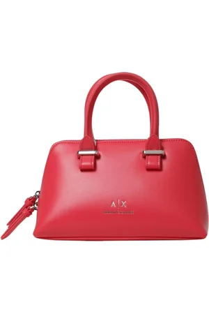 Armani Exchange Torebki, Kobieta, Czerwony, ONE SIZE, Czarna Satchel Torba na ramię