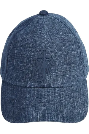 J.W.Anderson Akcesoria, Mężczyzna, Niebieski, ONE SIZE, Czapka baseballowa z kotwicą i regulacją