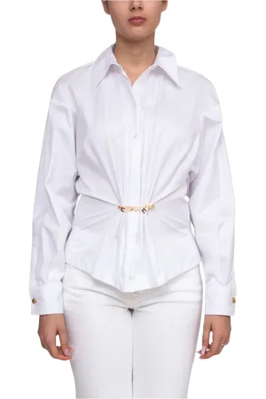 Elisabetta Franchi Bluzki, Kobieta, Biały, L, Biała Koszula Damska Stylowa Moda