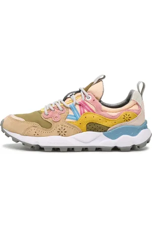 Flower Mountain Buty, Kobieta, Wielobarwność, 37 EU, Len, Suede and technical fabric sneakers Yamano 3 Woman