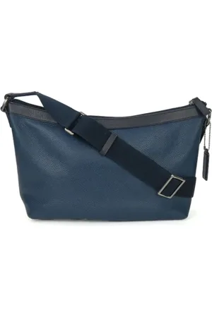 Coach Pre-owned, Mężczyzna, Niebieski, ONE SIZE, Skóra, Pre-owned Leather crossbody-bags