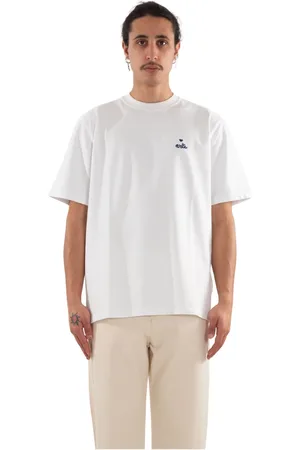 Arte Antwerp Koszulki, Mężczyzna, Biały, L, Biała Heart Logo Embro Tee