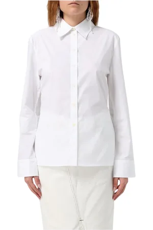 Jacquemus Bluzki, Kobieta, Biały, M, Elegancka Koszula Poplinowa w Białym